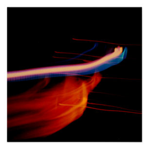Polaroid SX-70 Photo Light Painting #7 Poster