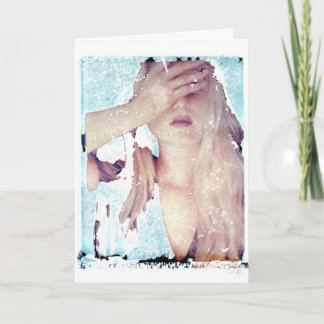 Polaroid Transfer Meisje Wenskaart Blank Binnen  Kaart