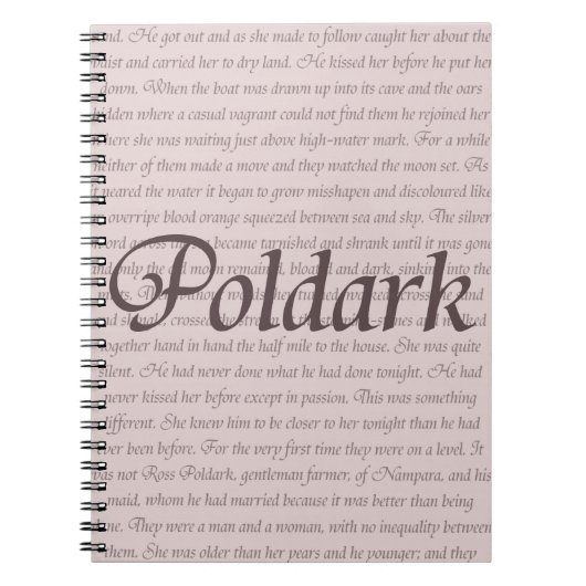 Poldark Quote Notitieboek (Voorkant)