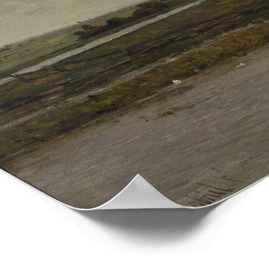 Polder met molens in de buurt van Overschie Poster (Hoek)