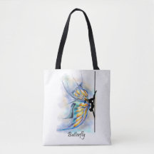 Pole Dance Butterfly Pose with Butterfly Wings Bag