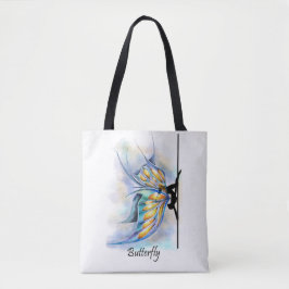 Pole Dance Butterfly Pose with Butterfly Wings Bag Draagtas