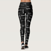 Pole Dance Leggings Avec Les Noms De Tous Les Pose (Dos)