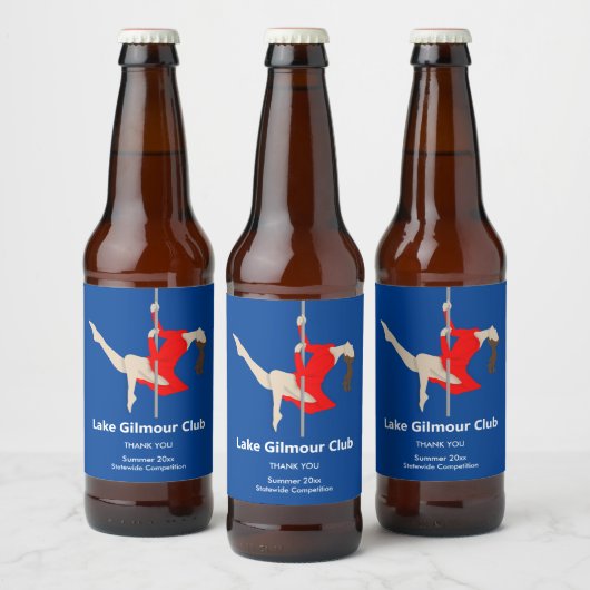 Pole Fitness Bier Etiket (Flessen)