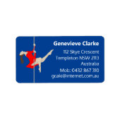 Pole Fitness Etiket (Voorkant)