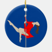 Pole Fitness Keramisch Ornament (Achterkant)