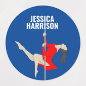 Pole Fitness Labels (Design 2)