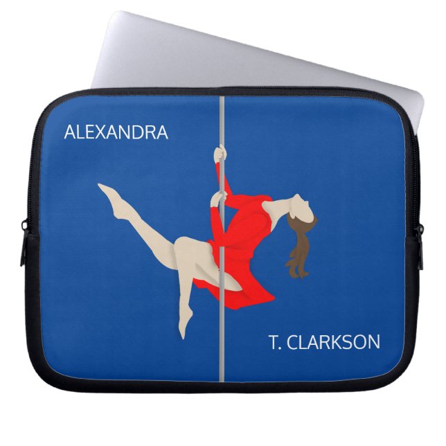 Pole Fitness Laptop Sleeve (Voorkant)