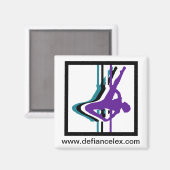 Pole Fitness Silhouet Magneet (Voorkant / Achterkant)