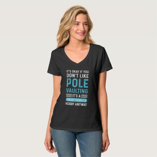 Pole Jumping High Jump Pole Vault T-shirt (Voorkant volledig)