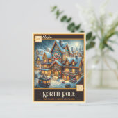 Pôle Nord, Alaska | Carte postale ancienne (Debout devant)