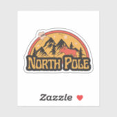 Pôle Nord, Autocollant Alaska (Feuille)