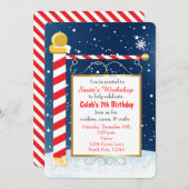 Pôle Nord Signe Noël Événement Fête Invitation (Devant / Derrière)