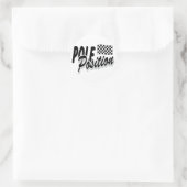 Pole Position Ronde Sticker (Tas)