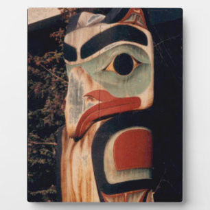 Pole Totem en bois fantaisie Photo Plaque Easel