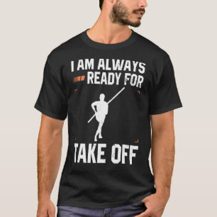 Pole Vault Athlete-ontwerp voor pole Jumper Vaulti T-shirt