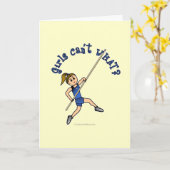 Pole Vault - blauw (licht) Kaart (Gele Bloem)