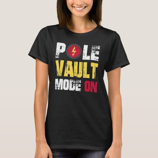 Pole Vault Mode on T-shirt (Voorkant)