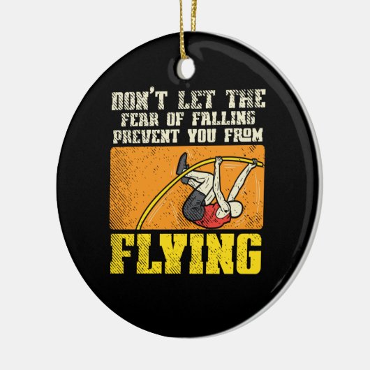 Pole Vault-pool vaulting Keramisch Ornament (Links)