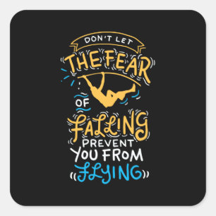 Pole Vault-pool vaulting Vierkante Sticker