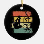 Pole Vault Retro  Keramisch Ornament (Voorkant)