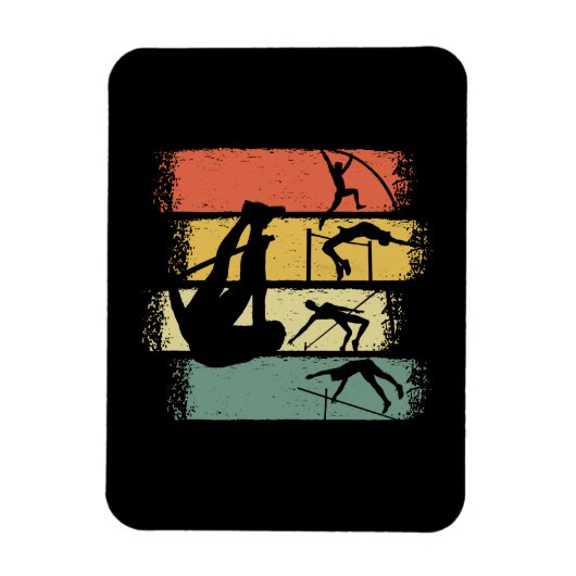 Pole Vault Retro Magneet (Verticaal)