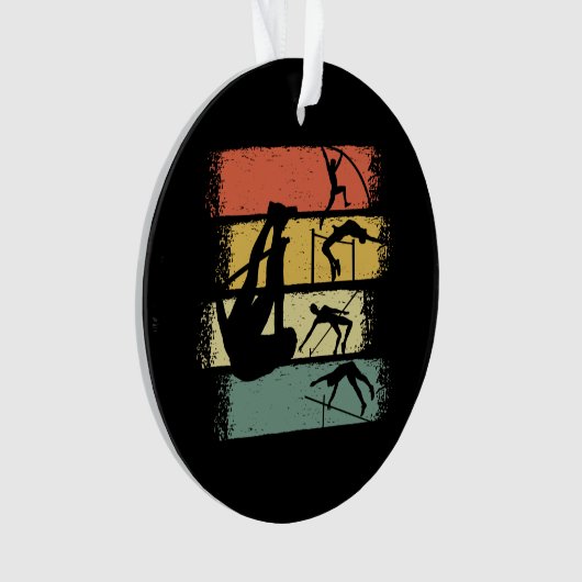 Pole Vault Retro Ornament (voorkant)