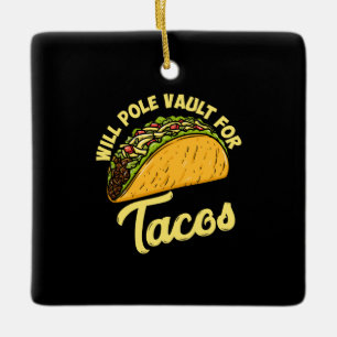 Pole Vault voor tacos Keramisch Ornament