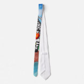 Pole Vault Zebra Stropdas (Achterkant)