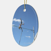 Pole Vaulter Ornaments Keramisch Ornament (Links)