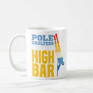 Pole Vaulters Set A High Bar Pole Vault Pole Vault Koffiemok