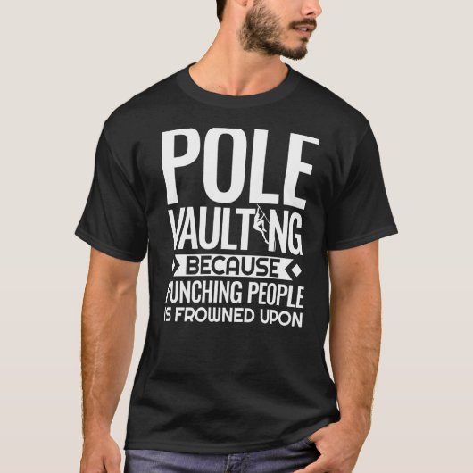 Pole Vaulting Beginner Vault met Jumping Trainer V T-shirt (Voorkant)