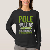 Pole Vaulting Beginner Vault met Jumping Trainer V T-shirt (Voorkant)