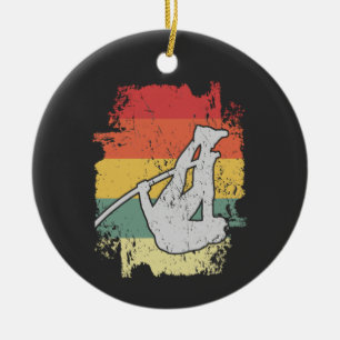 Pole Vaulting Design voor een pooldraagtas Keramisch Ornament