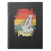 Pole Vaulting Design voor een pooldraagtas Notitieboek (Voorkant)