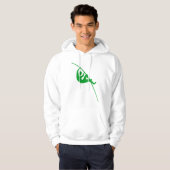 Pole Vaulting - Grijs Groen Hoodie (Voorkant volledig)