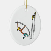 Pole Vaulting Keramisch Ornament (Rechts)