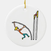 Pole Vaulting Keramisch Ornament (Achterkant)