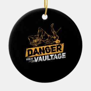 Pole Vaulting Keramisch Ornament