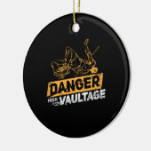 Pole Vaulting Keramisch Ornament (Links)