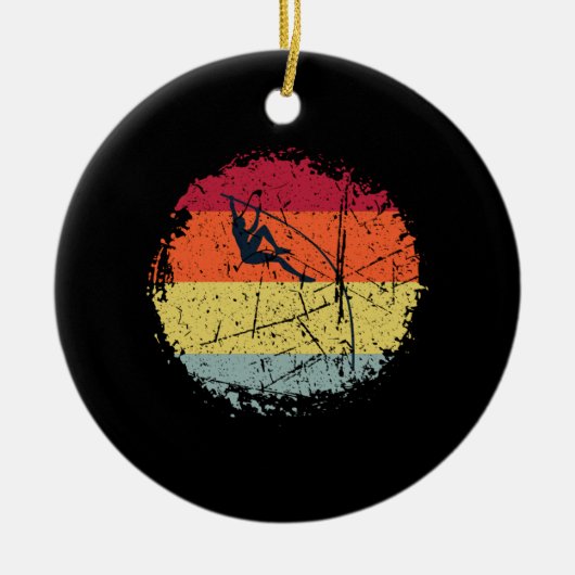 Pole Vaulting Keramisch Ornament (Voorkant)