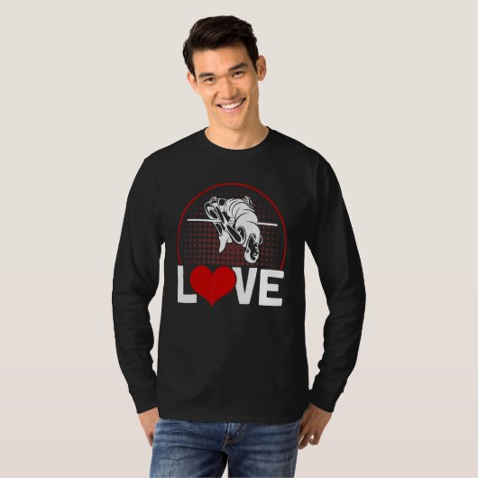 Pole Vaulting Love Pole Vault T-shirt (Voorkant volledig)
