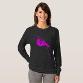 Pole Vaulting - Magenta T-shirt (Voorkant volledig)