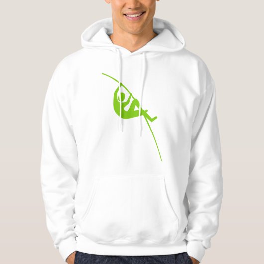 Pole Vaulting - Martian Green Hoodie (Voorkant)