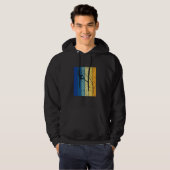 Pole Vaulting Retro Hoodie (Voorkant volledig)