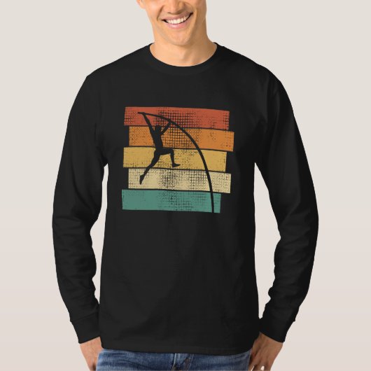 Pole Vaulting Retro T-shirt (Voorkant)