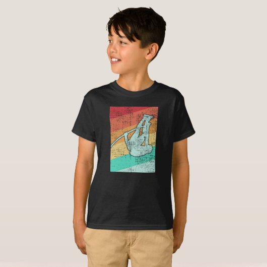 Pole Vaulting  Retro T-shirt (Voorkant volledig)