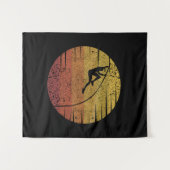 Pole Vaulting Retro Wandkleed (Voorkant (horizontaal))