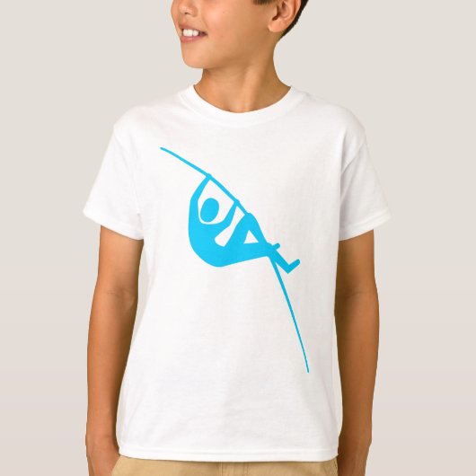 Pole Vaulting - Sky Blue T-shirt (Voorkant)