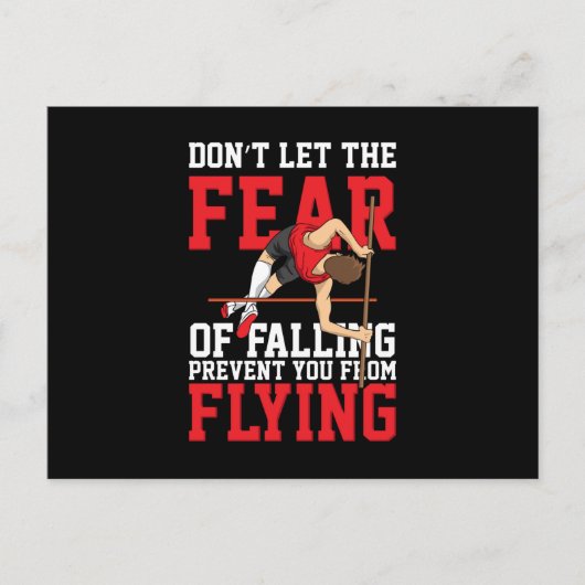 Pole Vaulting Sport Briefkaart (Voorkant)